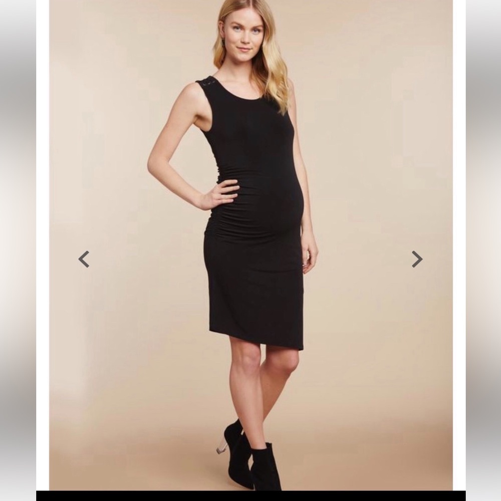 NWT- Jessica Simpson maternity dress with side ruching